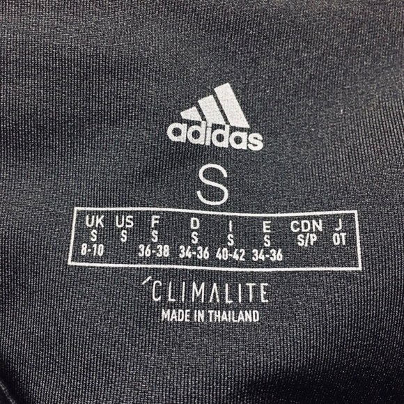 NEW Womens Adidas Black Climate Full Length Athletic Leggings Size S - Picture 4 of 4